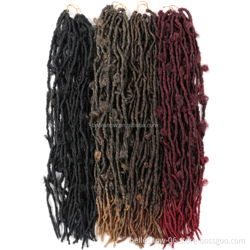 Hot sell  New Trendy 18 inch  Beautiful Butterfly faux Locs Crochet Braiding butterfly locs crochet hair